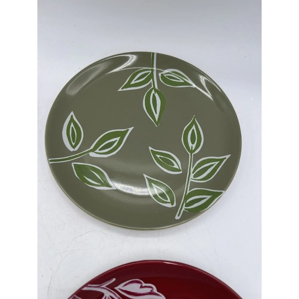 🍂 Longaberger Nature's Tradition Pottery Plates Set of 4–6.75